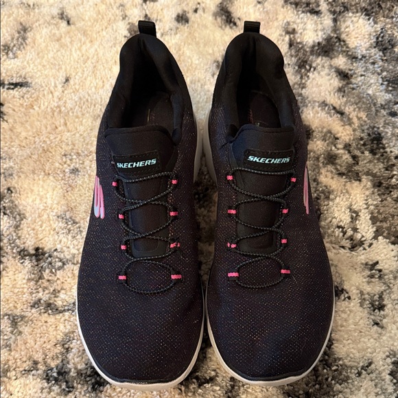 Skechers sparkly women’s Black and Pink Sneakers - Picture 2 of 6